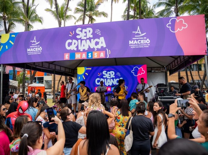 Alegria, música e diversão marcaram a celebração do Dia das Crianças em Maceió
