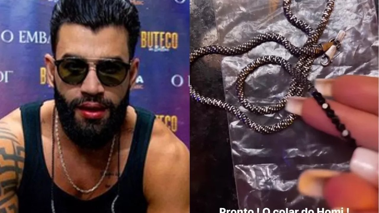 Fã que arrancou colar de Gusttavo Lima devolve acessório ao cantor