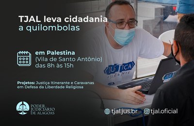 TJAL leva cidadania a comunidades quilombolas nesta sexta (28)