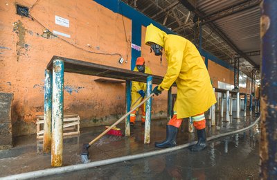 Mercado da Produção fecha para serviço de desinfecção e limpeza na segunda