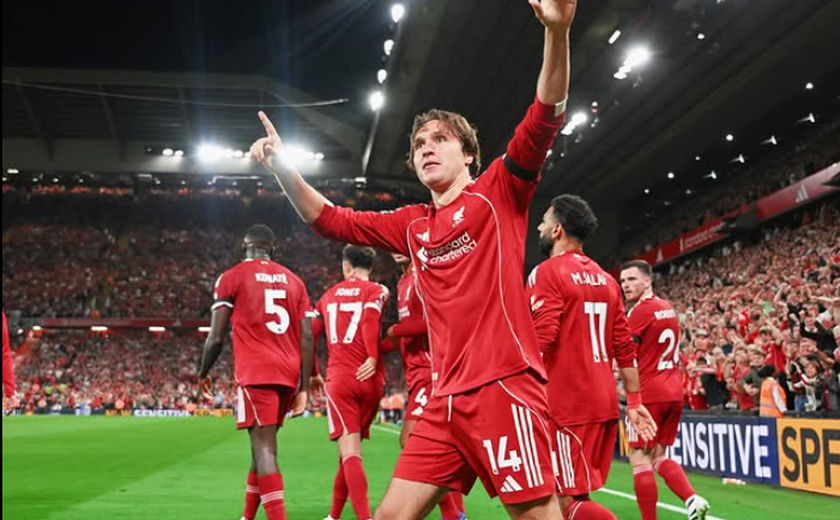 Liverpool abre o Inglês com vitória suada sobre o Bournemouth em dia de comoção por Diogo Jota