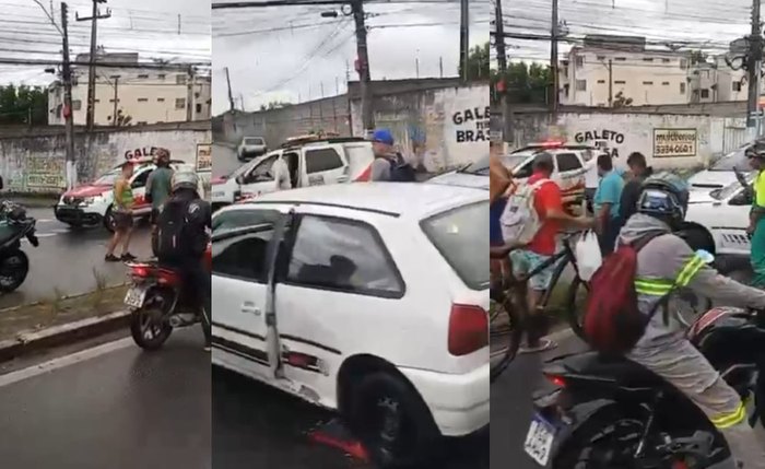 Ataque a tiros envolvendo motociclistas provocou correria e congestionamento