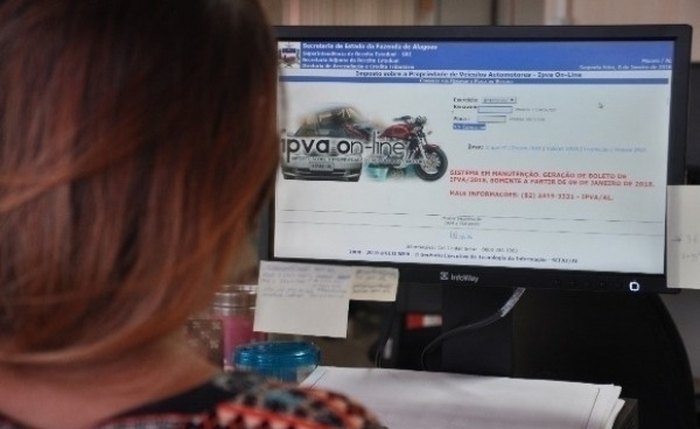 Boletos do IPVA podem ser emitidos pela internet