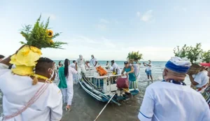 Festa das Águas celebra Iemanjá e reafirma tradições afro na orla da Pajuçara