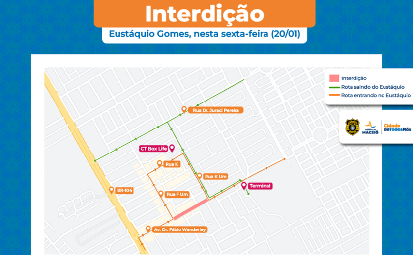 Obra em rede de drenagem modifica trânsito do Eustáquio Gomes nesta sexta (20)