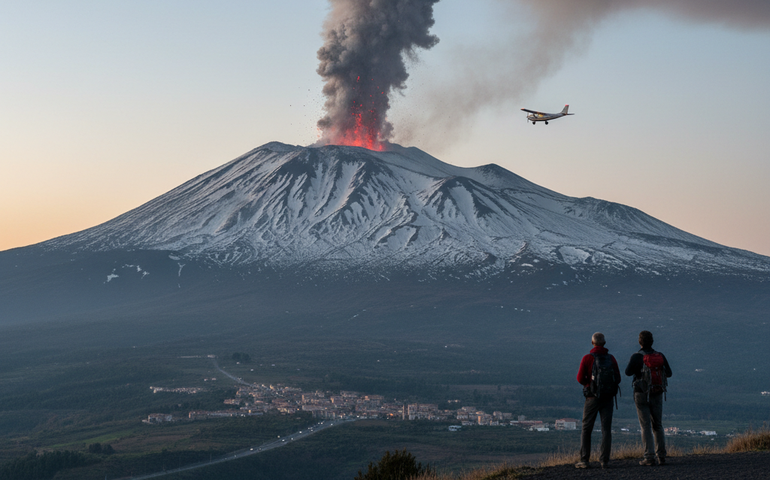 Vulcão Etna volta a dar sinais de vida na Itália
