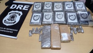 Mais de 10 kg de cocaína e skank são apreendidos dentro de ônibus interestadual em Sergipe