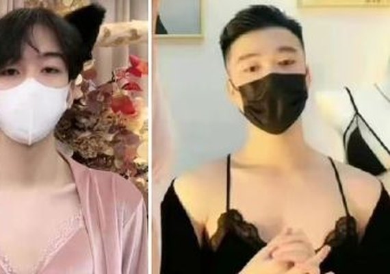 Com censura da China contra mulheres de lingerie, homens substituem modelos
