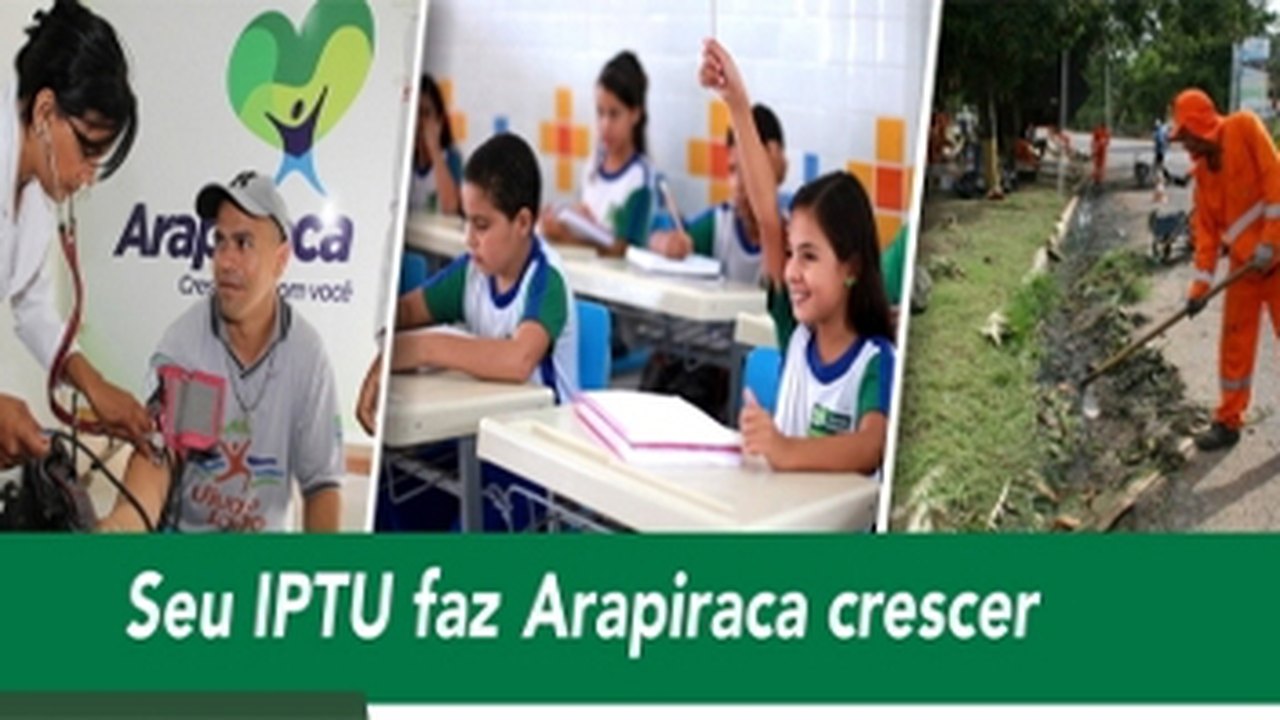 Arapiraca: Contribuintes ganham 20% de desconto no pagamento do IPTU