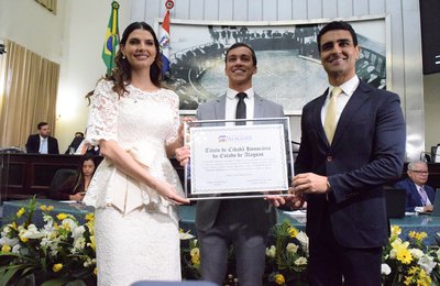 Marina Cândia recebe o título de Cidadã Honorária de Alagoas