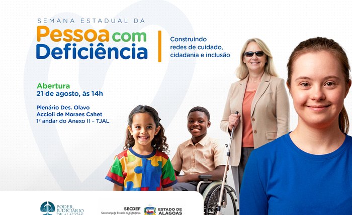 Evento terá início às 14h, no auditório do Pleno; no dia 26, Tribunal participa da 'Praça da Inclusão', com feirinha das famílias atípicas