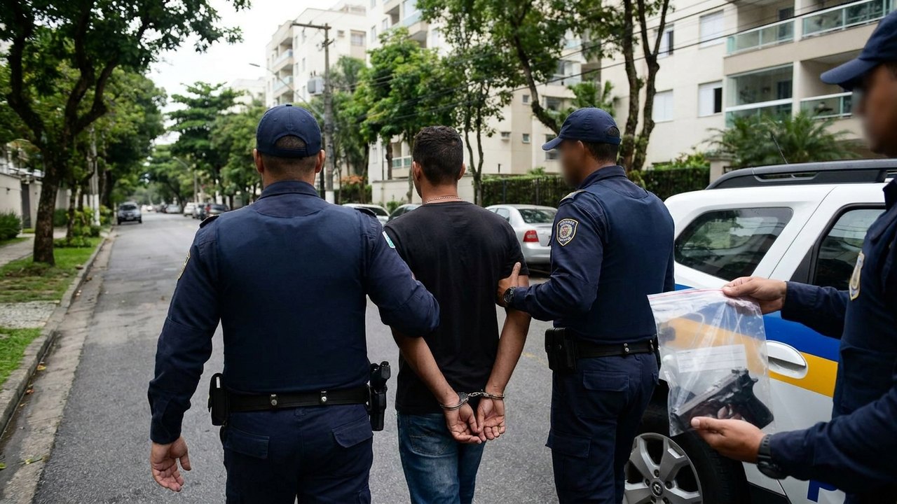 Força Municipal prende homem por ameaça e apreende réplica de arma de fogo na Barra
