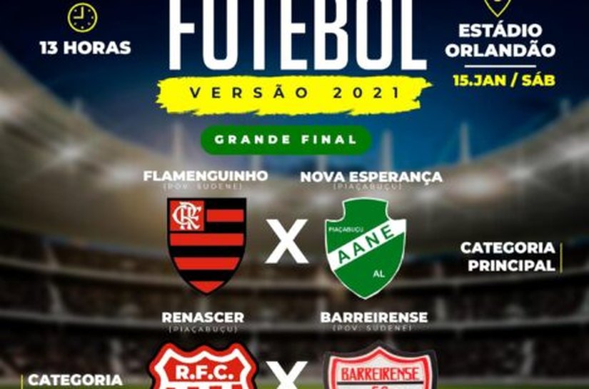 Final do Campeonato Municipal de Futebol de Piaçabuçu acontece neste sábado (15)