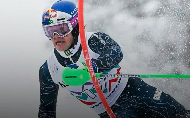 Lucas Pinheiro Braathen perde ouro na Copa do Mundo de esqui alpino por 2 centésimos