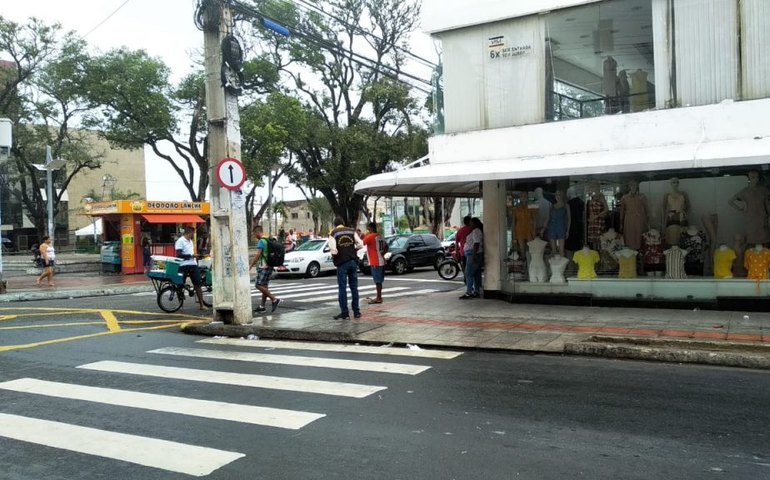 Via no Centro será bloqueada para o tráfego de veículos