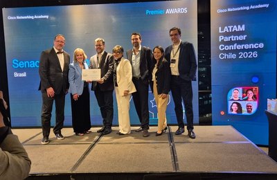 Senac e Brasil no ranking de mais premiados pela Cisco