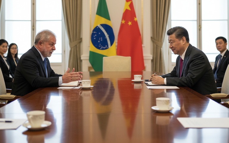 Lula e Xi Jinping discutem fortalecimento da cooperação entre Brasil e China