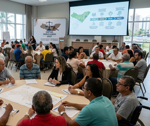 Gestão participativa: TJAL convida sociedade a opinar sobre as metas do Judiciário para 2027.