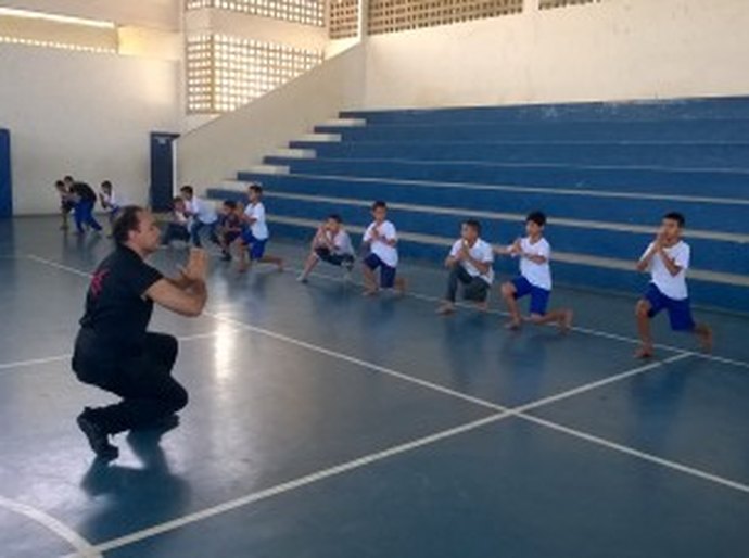 Voluntariado leva Kung Fu ao Lar São Domingos