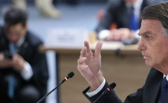 Jair Bolsonaro durante depoimento no STF Jair Bolsonaro durante depoimento no STF