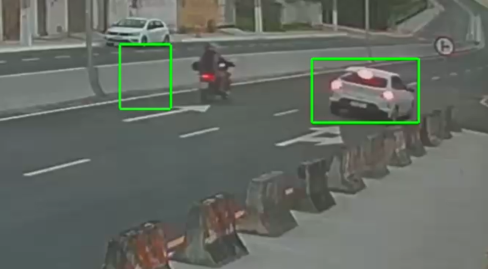 Imagens de câmeras de segurança