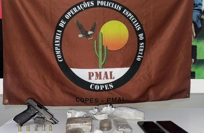 Ações da PM no Sertão retiram drogas e armas das ruas