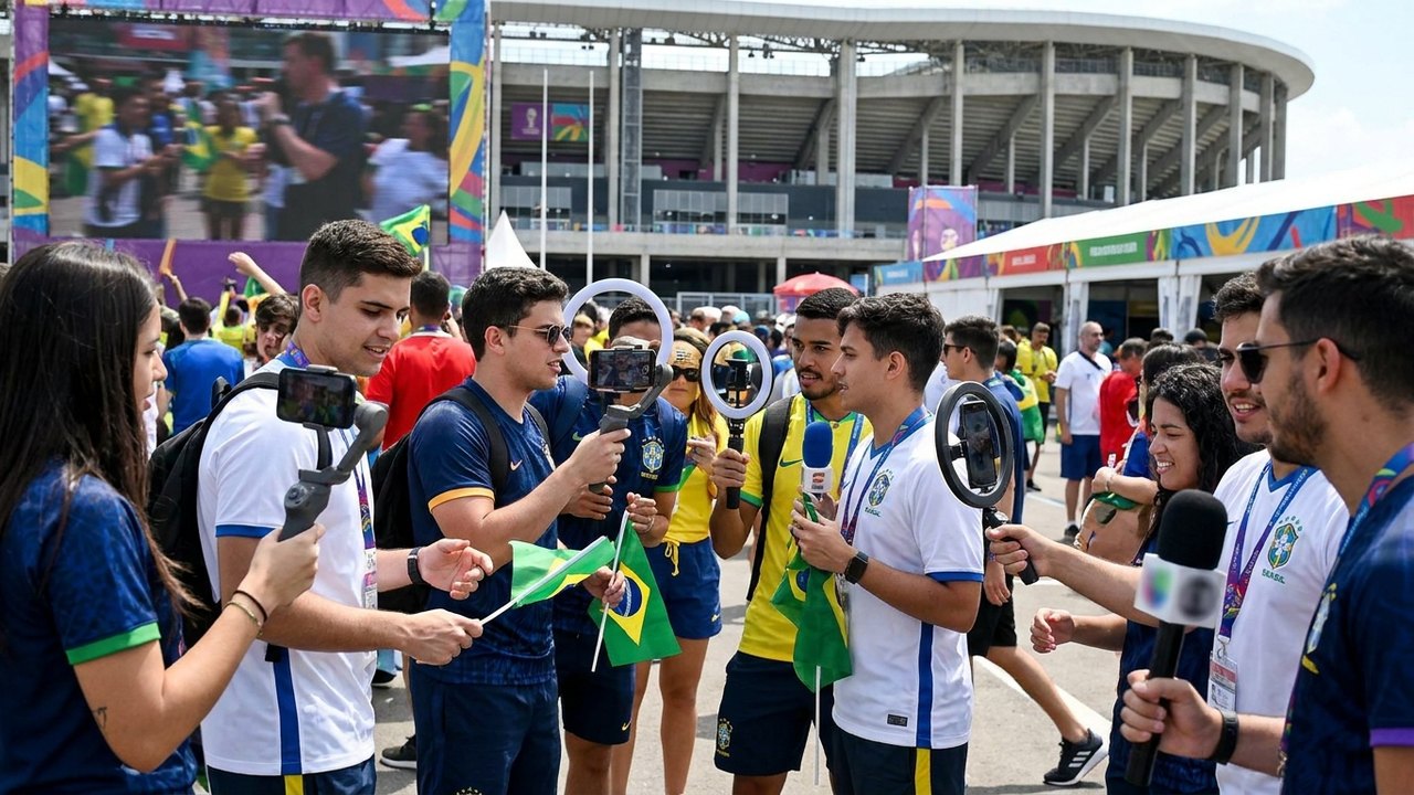 Copa do Mundo 2026 além do campo: influencers brasileiros transformam o Mundial em reality nas redes