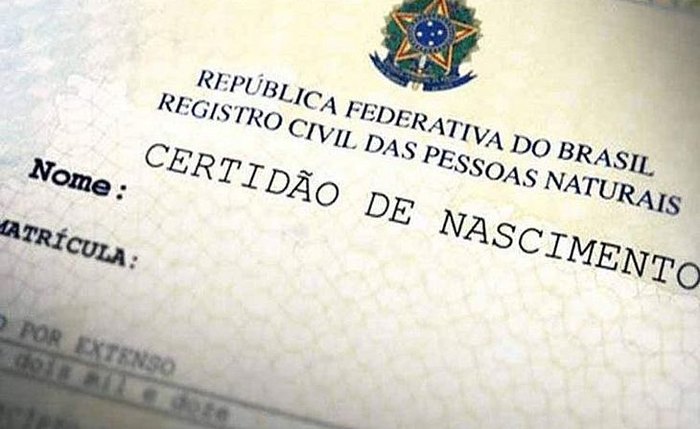 Certidão de nascimento