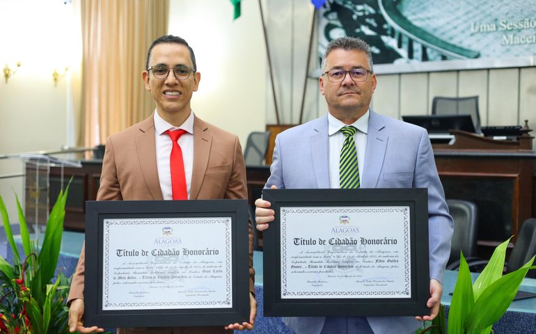 Diretor-presidente da Fapeal, Fábio Guedes recebe título de cidadão alagoano