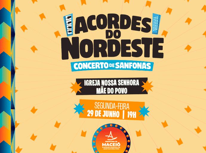 Concerto de sanfonas celebra tradição nordestina, nesta segunda (29)