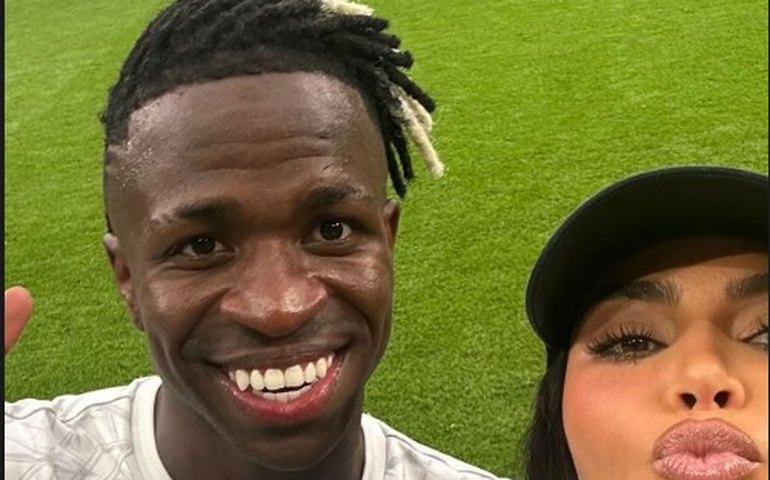 Kim Kardashian tieta presidente do Real Madrid e Vinicius Júnior