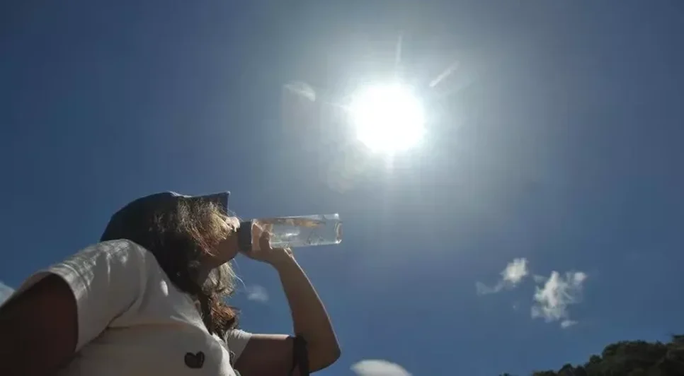 Inmet recomenda hidratação e evitar exposição ao sol em 21 cidades
