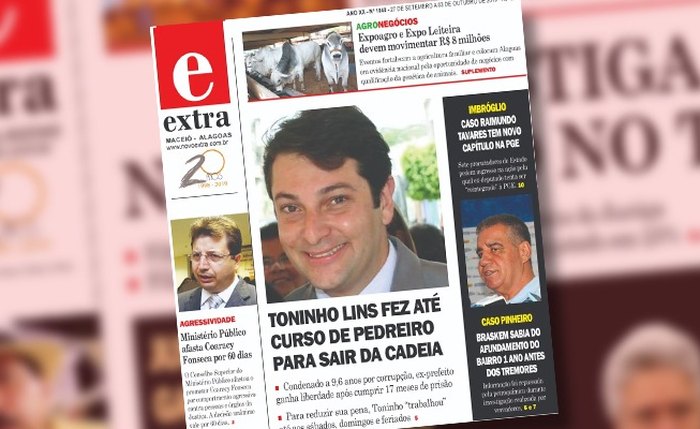 Capa do jornal EXTRA desta semana