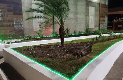 Iluminação cênica é instalada em obra de revitalização do viaduto de Jacarecica