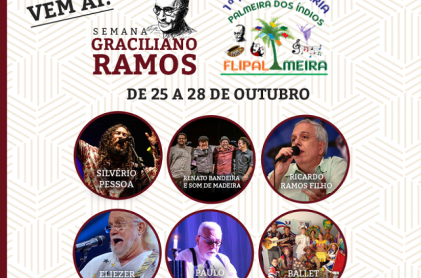 Semana Graciliano Ramos e I FliPalmeira têm início próximo dia 25, em Palmeira