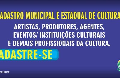 Atenção Artistas de Coruripe faça já o seu cadastro para receber o auxílio emergencial cultural