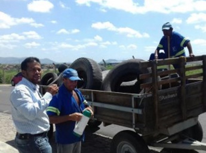 Delmiro Gouveia inicia mobilização para o Dia “D” da Política Reversa dos Pneus.