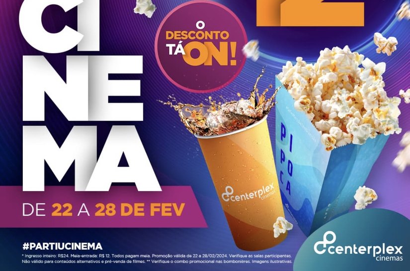 Pátio Maceió e Centerplex oferecem ingressos para todos os filmes por R$12 durante a Semana do Cinema