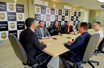 Polícia Civil de Alagoas recebe comitiva da Força Nacional em visita oficial