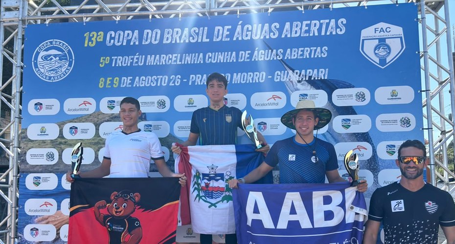 Natação: Felipe Knowles leva Alagoas ao topo do pódio nacional em etapa da Copa Brasil