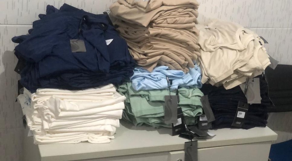 camisas roubadas / Foto: Foto: SSP/Divulgação