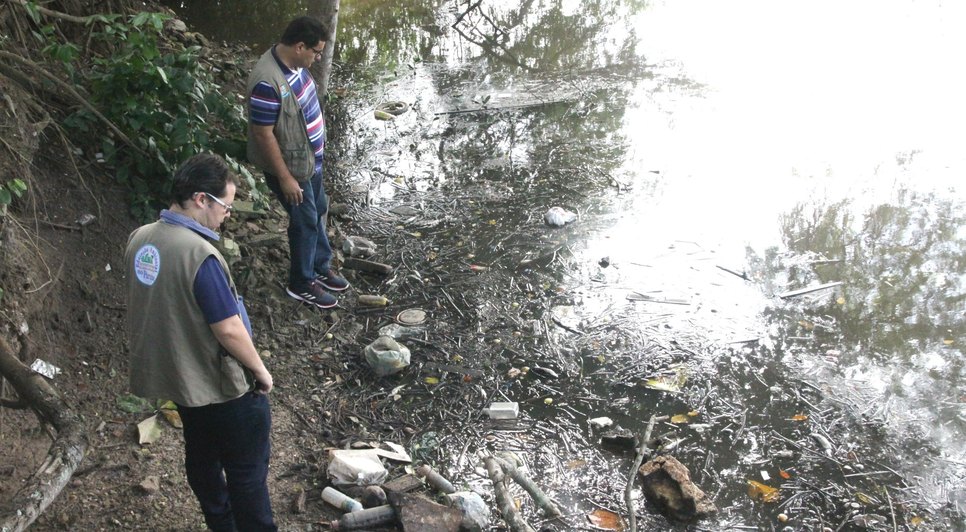 Fiscalização Rio Poxim / Foto: Foto: Lindivaldo Ribeiro