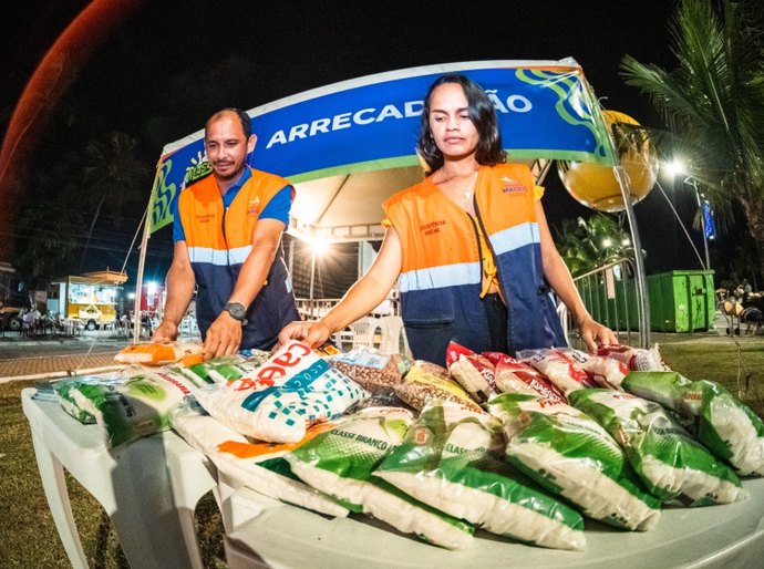Alimentos arrecadados no São João serão destinados ao Mesa Brasil