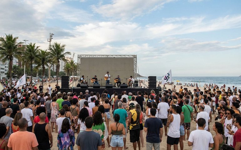 Caetano, Gil e outros artistas realizam novo ato musical no Rio contra medidas do Congresso