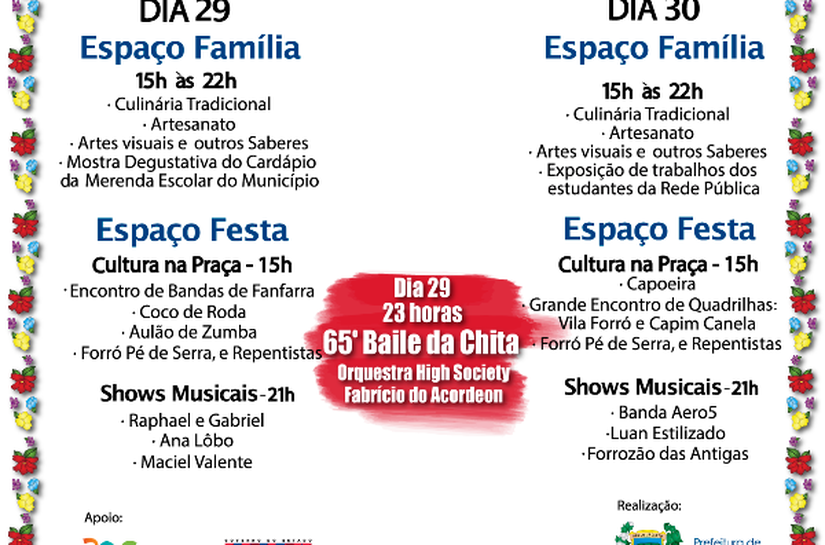 Município de Paulo Jacinto se prepara para o tradicional Festa da Chita