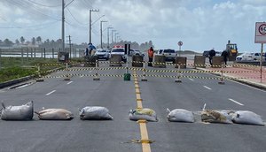 Defesa Civil aleta para risco de desabamento no trecho interditado a Orla Sul / Foto: Foto: Governo de Sergipe/ Divulgação