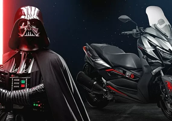 Yamaha apresenta scooter XMax Darth Vader, inspirada no vilão de Star Wars
