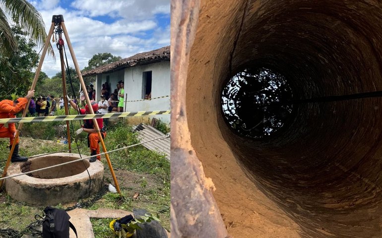 Corpo de idoso é encontrado em poço de 20 metros em Igreja Nova