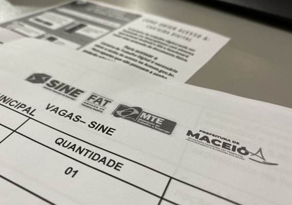Confira as vagas de emprego do Sine Maceió desta semana