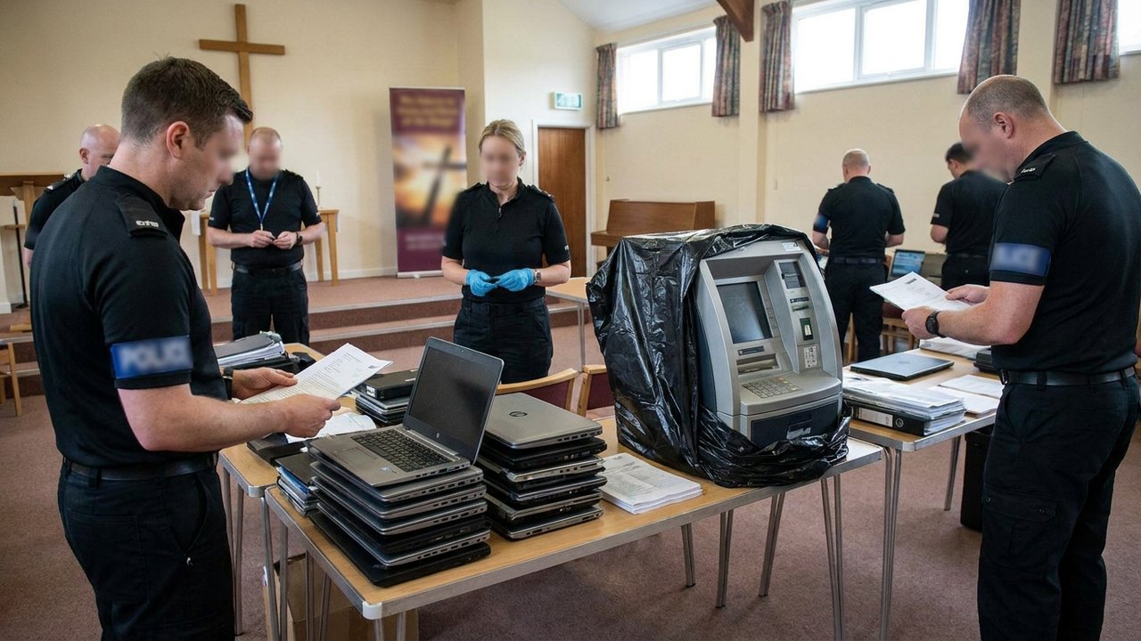 Polícia desarticula esquema de pirâmide em igreja com falso banco digital; prejuízo seria de R$ 1 milhão